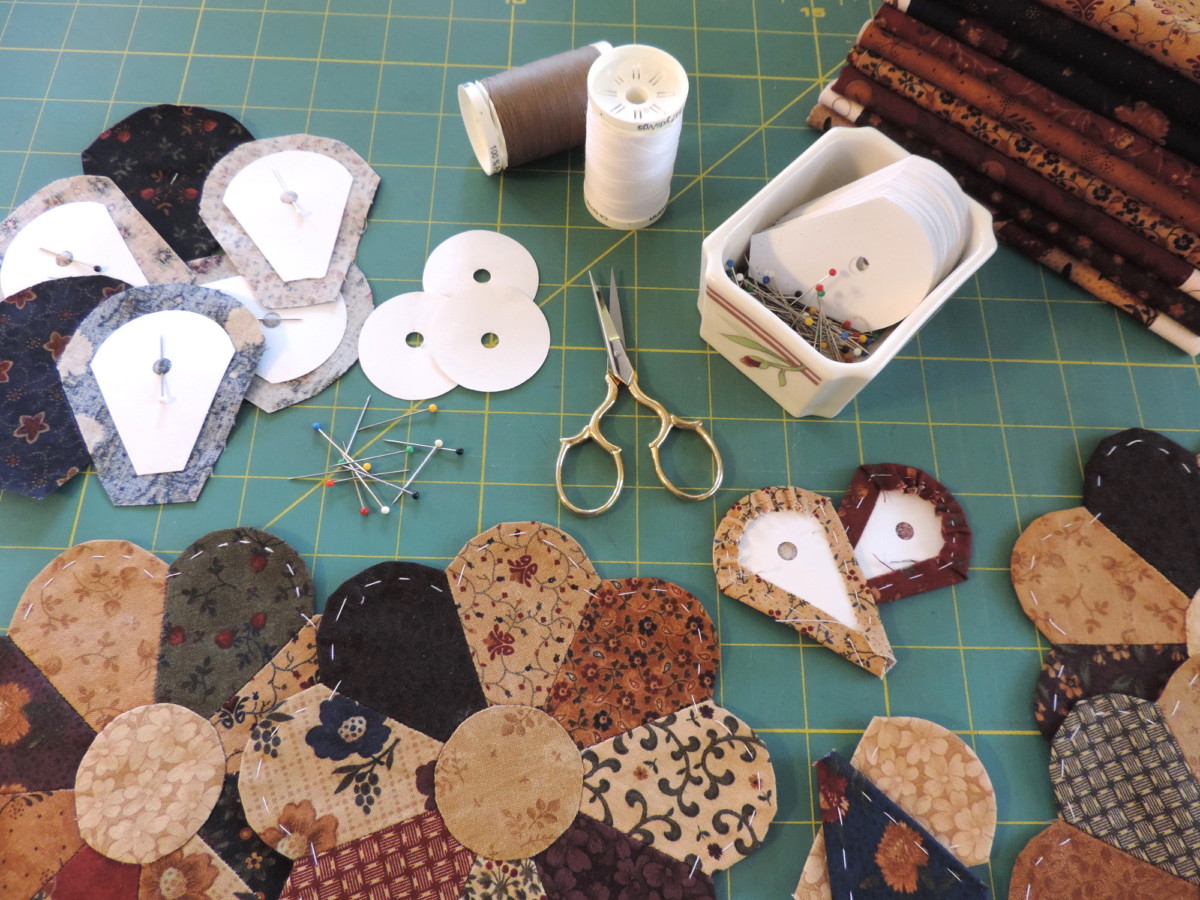 A Few Scraps: Making your own english paper piecing templates